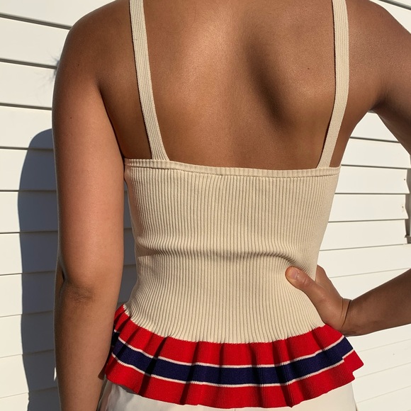 Yasmine Ribbed Ruffled-hem. - Picture 2 of 2